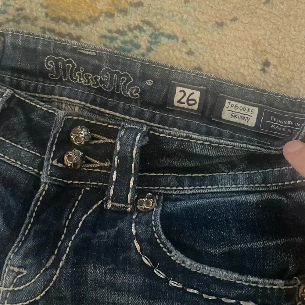 Miss Me Skinny Jeans with Angel Wing Embellished Pockets - Picture 3 of 4